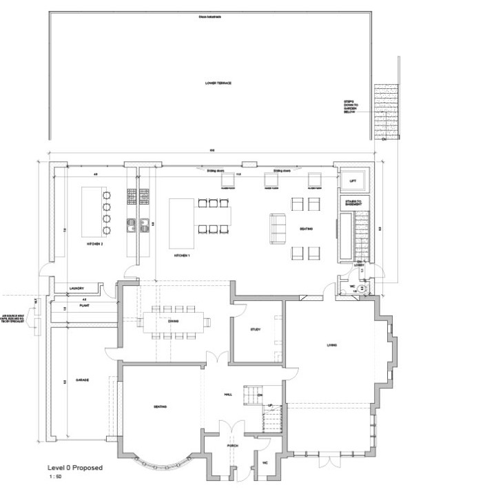 Architect planning permission design drawings example